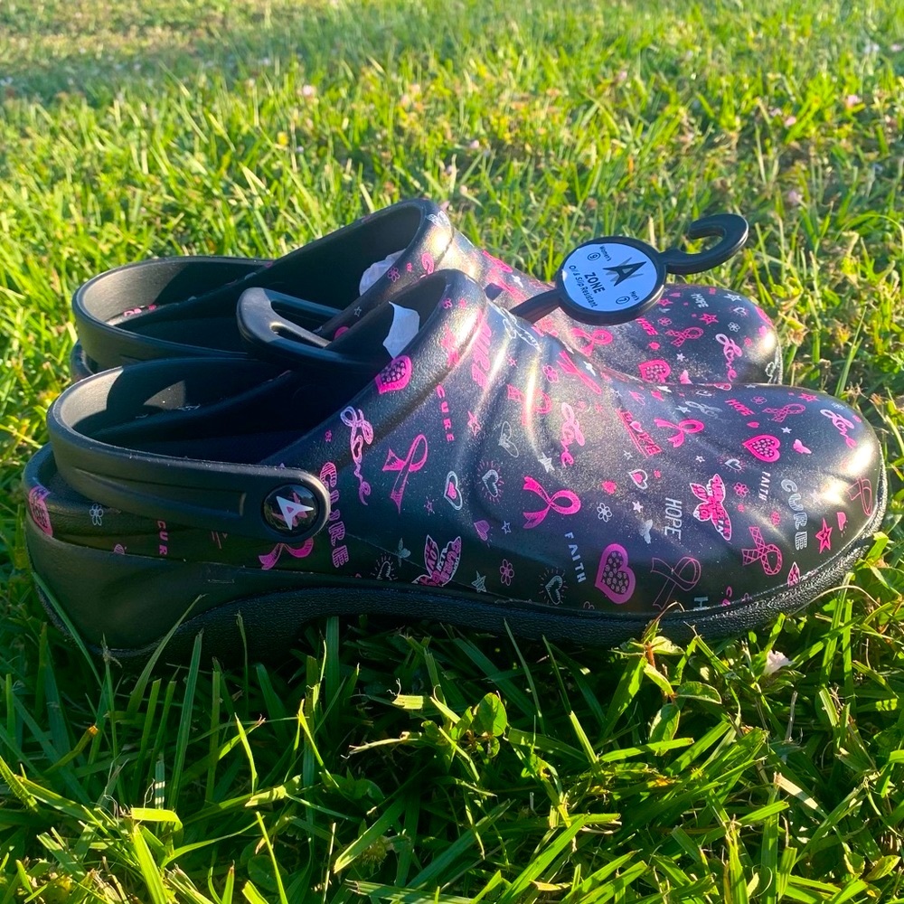Breast Cancer Nursing Clogs